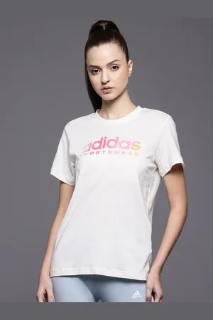 adidas Brand Logo Print Pure Cotton Training T-shirt