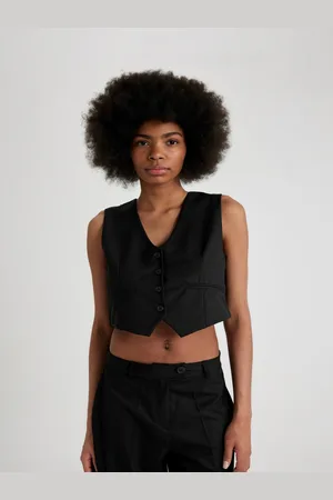 DeFacto Sleeveless Crop Waistcoat