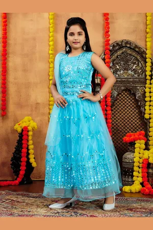 BAESD Girls Embellished Sequinned Ready to Wear Lehenga With Blouse & Dupatta