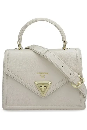 Da Milano Women Textured Structured Leather Satchel Bag