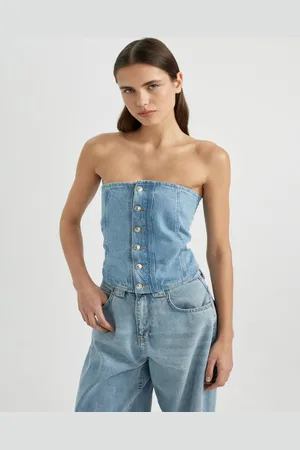 DeFacto Strapless Pure Cotton Tube Top