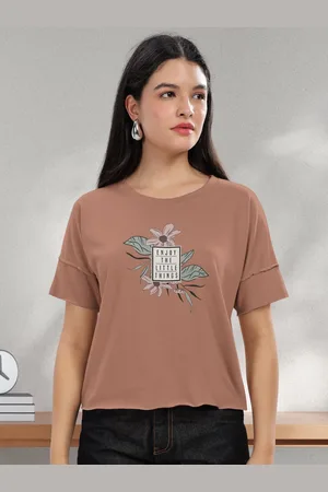 HELLCAT Women Graphic Printed Round Neck Cotton T-shirt