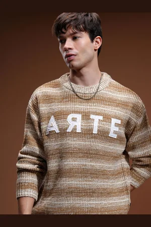 Highlander Men Cable Knit Pullover Sweater