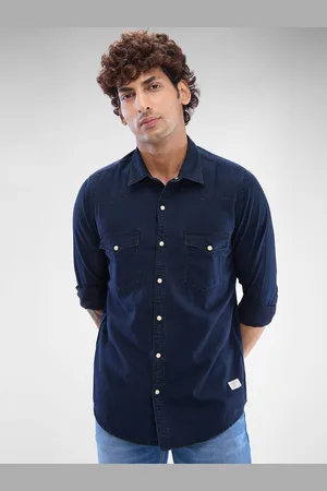 SPYKAR Men Solid Slim Fit Opaque Casual Shirt
