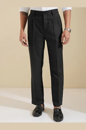 LocoMotive Men Pleated Formal Trousers