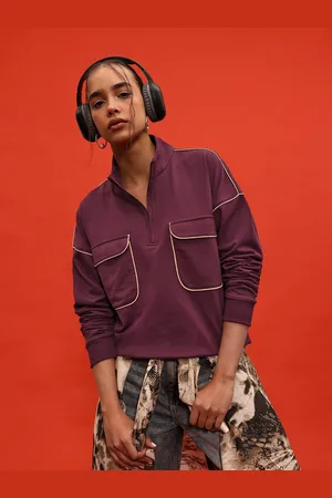 DressBerry Throwback Thrill Pocket Detail Sweatshirt