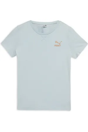 PUMA Girls OFF SIDE Brand Logo Pure Cotton T-shirt