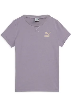 PUMA Girls OFF SIDE Brand Logo Pure Cotton T-shirt