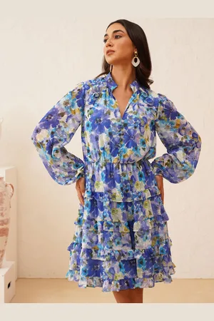 BEATNIK Women Floral Printed Fit & Flare Dress