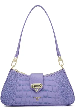 Da Milano Women Animal Printed Structured Leather Handheld Bag