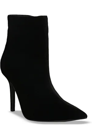 SAINT G. Women Stretch Suede Pointed Toe Ankle Boots