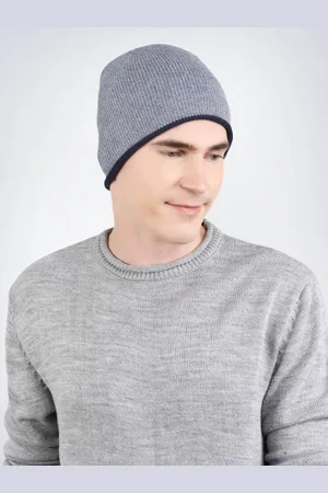 Bharatasya Men Self Design Beanie