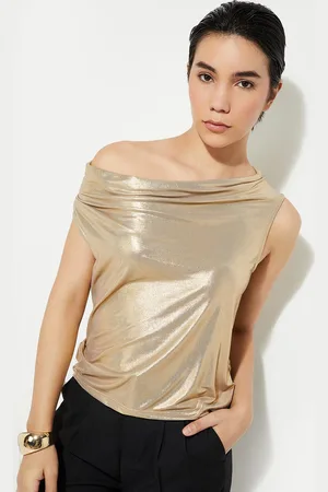 Max Collection URB_N Women Metallic Sleeveless Top