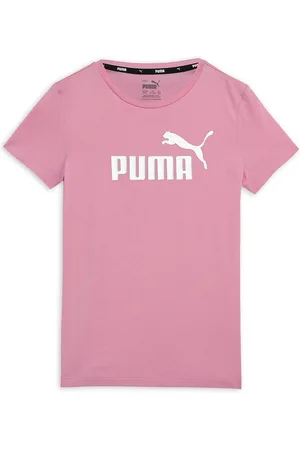 PUMA Girls ESS Brand Logo Pure Cotton T-shirt
