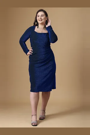 Curvy Lane Women Plus Size Bodycon Midi Dress