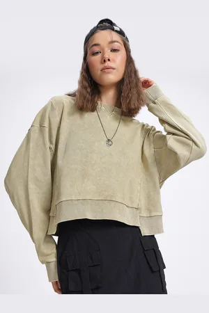 DressBerry Elevated Basics Dyed Drop-Shoulder Sweatshirt