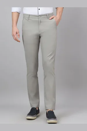 Richlook Men Smart Mid-Rise Regular Fit Cotton Trousers