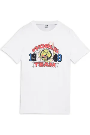 PUMA Boys GRAPHICS 1948 Printed Pure Cotton T-shirt