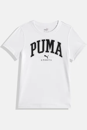 PUMA Boys Brand Logo Printed SQUAD Pure Cotton T-shirt