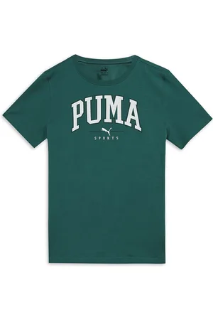 PUMA Boys SQUAD Big Brand Logo Pure Cotton T-shirt