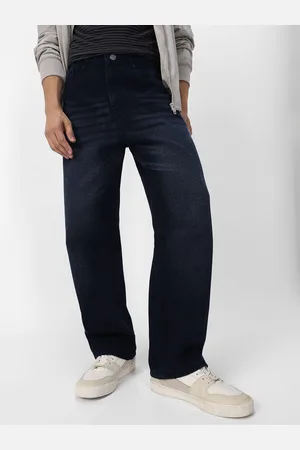 URBANO Men Loose Relaxed Fit Heavy Fade Jeans