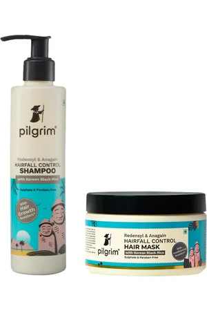 Pilgrim Set of Redensyl & Anagain Hairfall Control Shampoo & Hair Mask- 200g Each