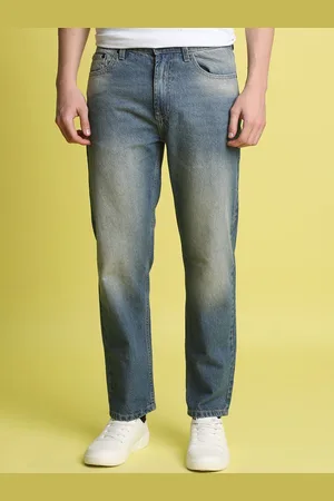 Bene Kleed Men Cotton Relaxed Fit Tinted Light Fade Jeans