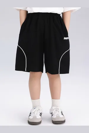 LULU & SKY Boys Loose Fit High-Rise Sports Shorts