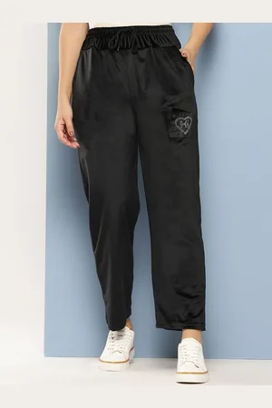 BAESD Girls Embellished Smart Flared Cotton Trousers