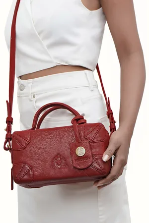 Hidesign Women Textured Crossbody Leather Sling Bag