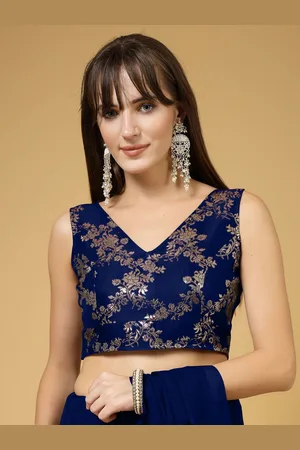 OOMPH Women EmbellishedNon Padded Saree Blouse
