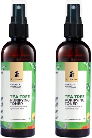 Pilgrim Set of 2 Tea Tree Purifying Alcohol-Free Toner To Cleanse & Refine 100 ml Each