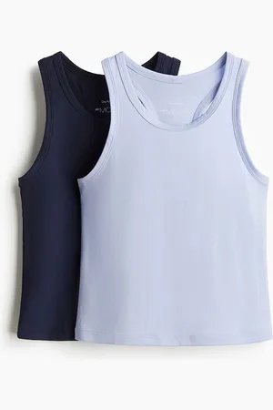 H&M Girls 2-Pack Sports Vest Tops In DryMove