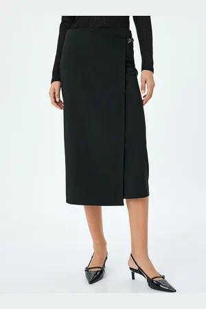 Koton Women Straight Midi Skirt