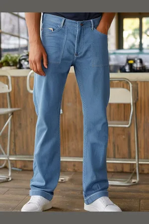 Rigo Men Straight Fit Clean Look Stretchable Jeans