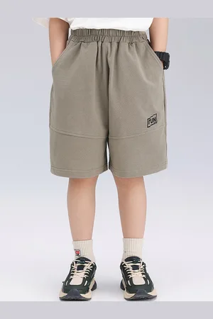 LULU & SKY Boys Cotton Loose Fit High-Rise Sports Shorts