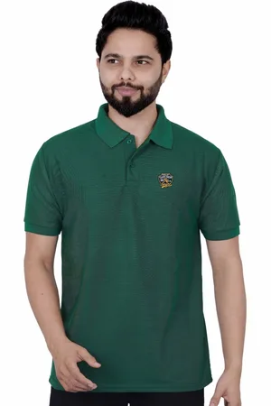 La Milano Men Printed Polo Collar Applique Slim Fit T-shirt