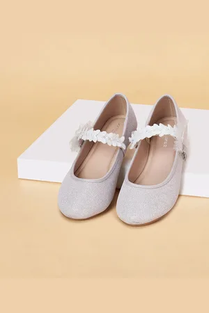 Pantaloons Girls Woven Design Ballerinas