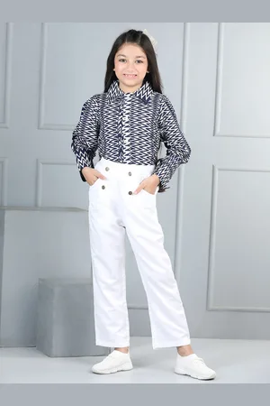 Cutiekins Girls Printed Shirt with Trousers