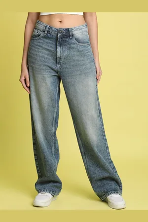 Bene Kleed Women Straight Fit High-Rise Tinted Jeans