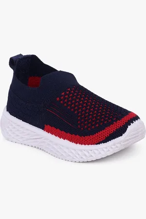 Superminis Kids Woven Design Lightweight Slip-On Sneakers