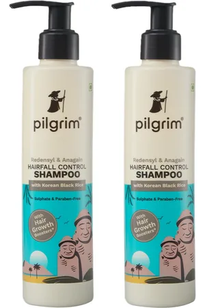 Pilgrim Set of 2 Redensyl & Anagain Hairfall Control Shampoo - 200 ml each