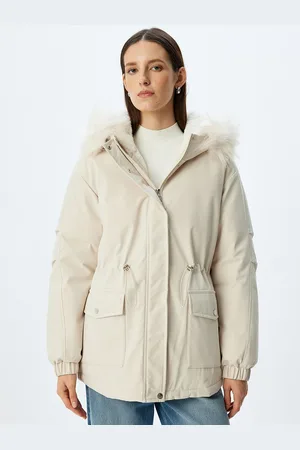 Koton Women Single-Breasted Overcoat