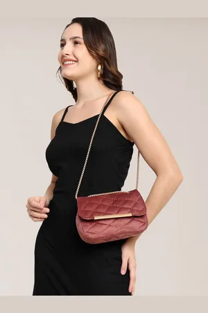 MARKQUES Textured Suede Structured Handheld Bag with Quilted