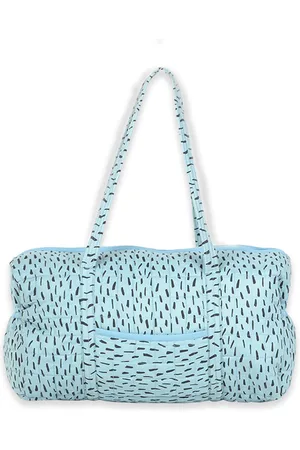 Moms Home Kids Blue Printed Organic Cotton Diaper Bag