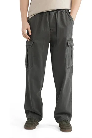 RARE RABBIT Men Hork Dark Green Comfort Straight Fit Jeans