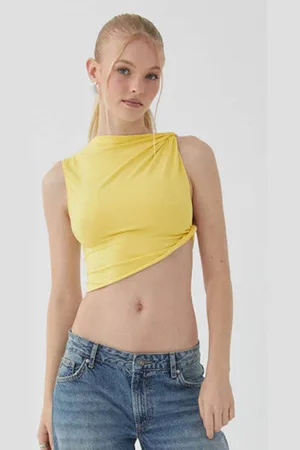 HERE&NOW Women Boat Neck Crop Top