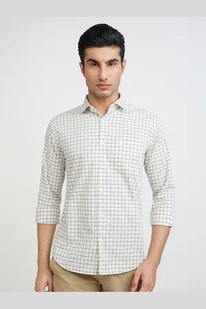 Park Avenue Slim Fit Pure Cotton Checked Casual Shirt