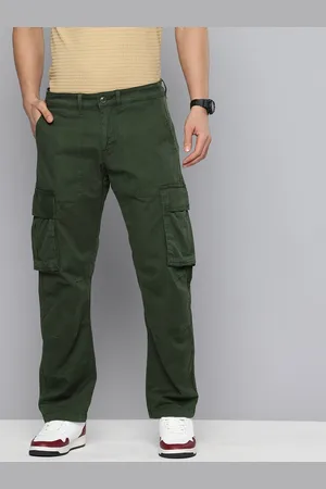 Flying Machine Men Relaxed Fit Cargos Trousers