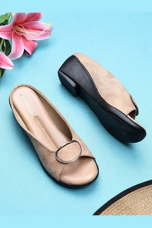 TRASE Women Wedge Peep Toes with Buckles